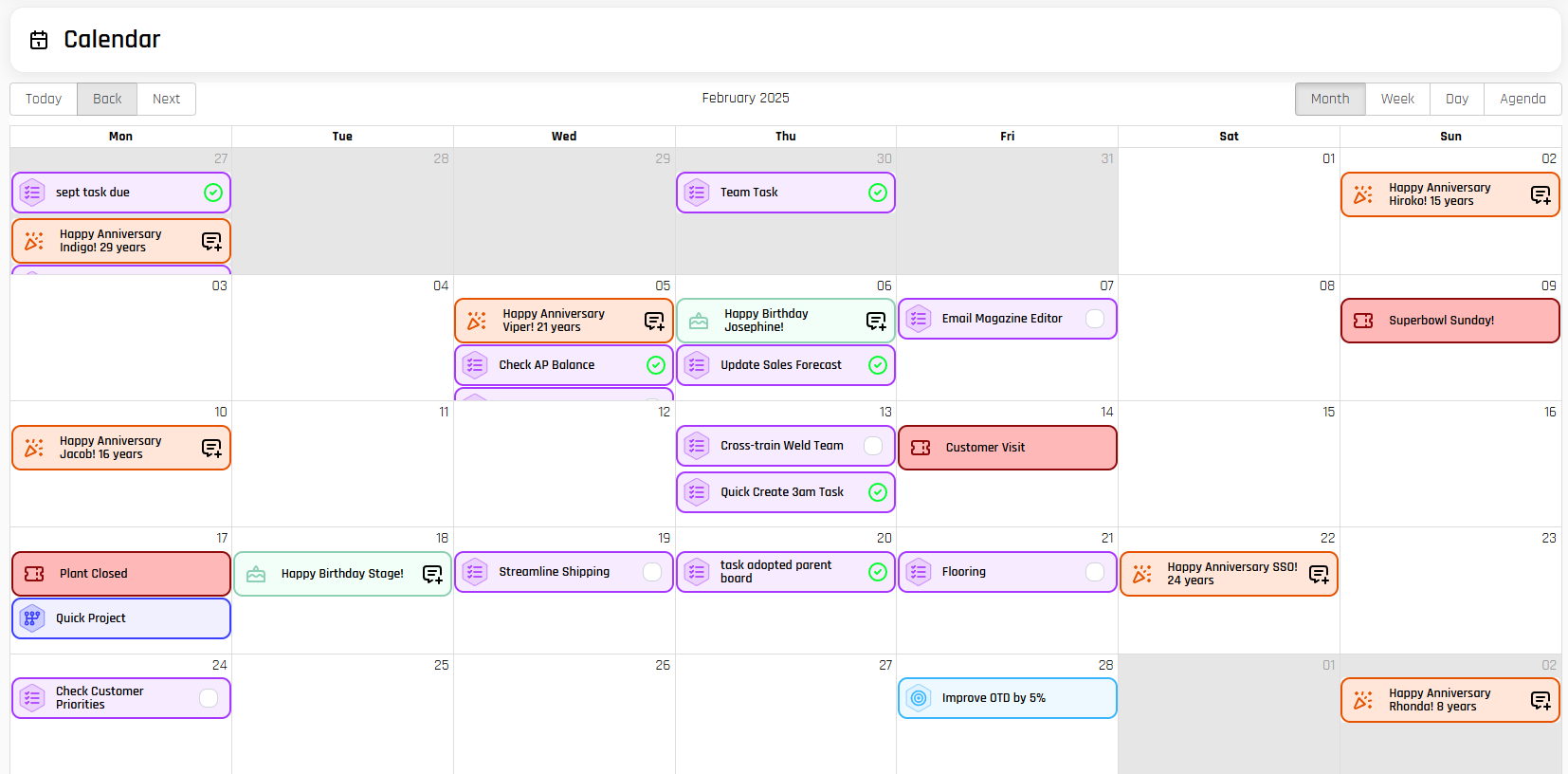 Calendar